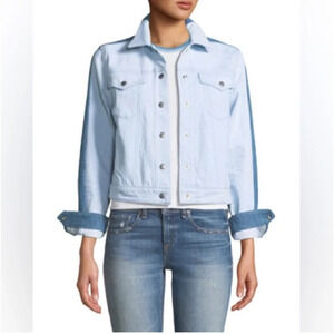 Rag & Bone Nico Jacket Size Medium Two-Tone Denim‎